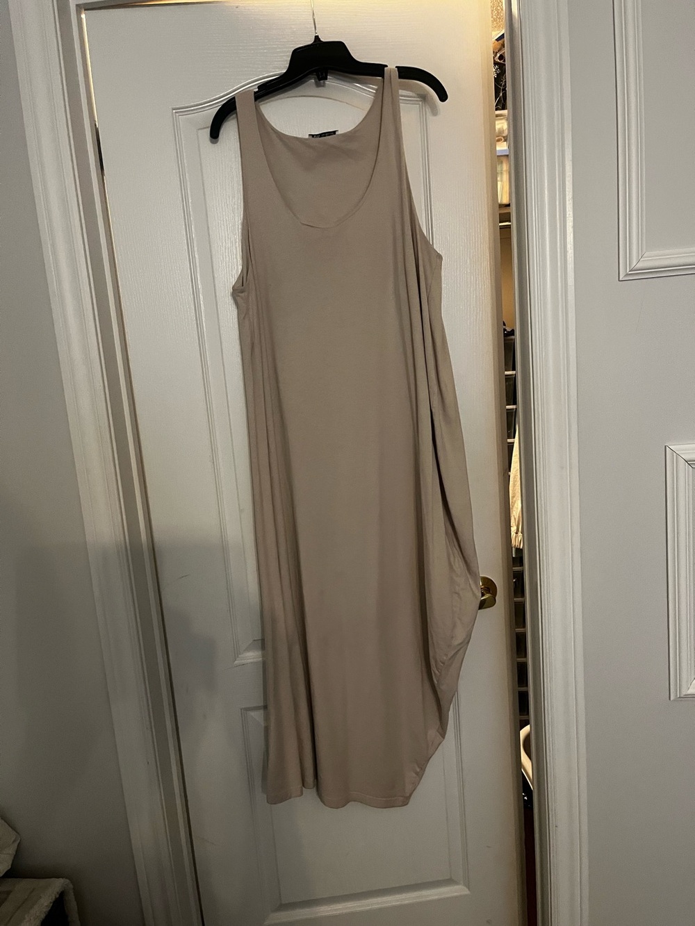 Zara Beige Midi Tank Dress